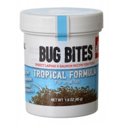 Fluval Bug Bites Tropical Formula Granules for Small Fish - 1.59 oz