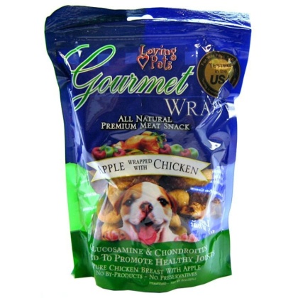 Loving Pets Gourmet Apple & Chicken Wraps - 6 oz