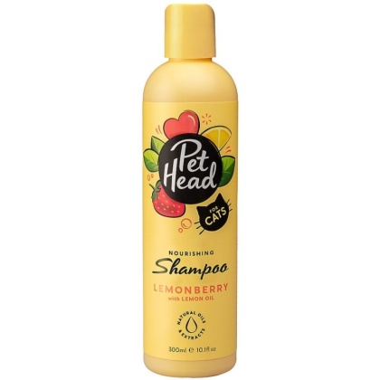 Pet Head Nourishing Shampoo for Cats Lemonberry with Lemon Oil - 10.1 oz