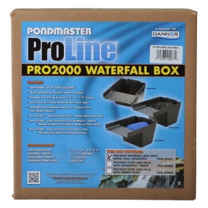 Pondmaster Pro Series Pond Biological Filter & Waterfall - Pro 2000 - (15\