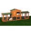 Prevue Pet Products Rabbit Hutch with Double Run