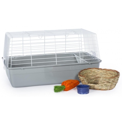 Prevue Pet Products Bella Rabbit Cage Kit - Gray