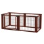 Richell Convertible Elite 6 Panel Pet Gate - Cherry Brown