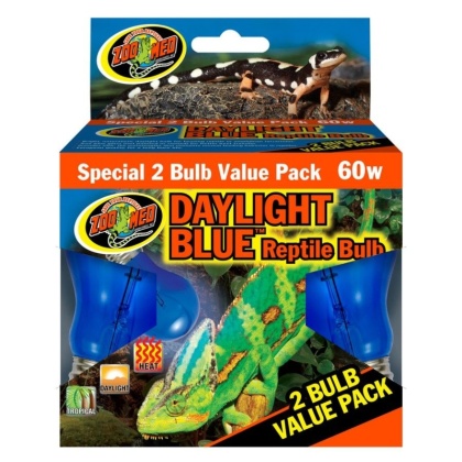 Zoo Med Daylight Reptile Bulb Blue - 2 count (60 watt)