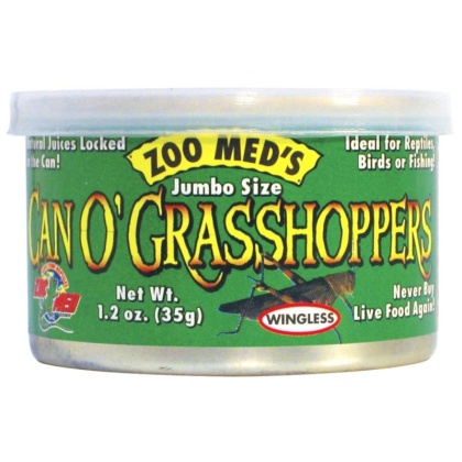 Zoo Med Can O\' Jumbo Sized Grasshoppers - 1.2 oz